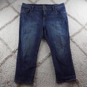 Lucky Brand emma crop jeans women's size 16W